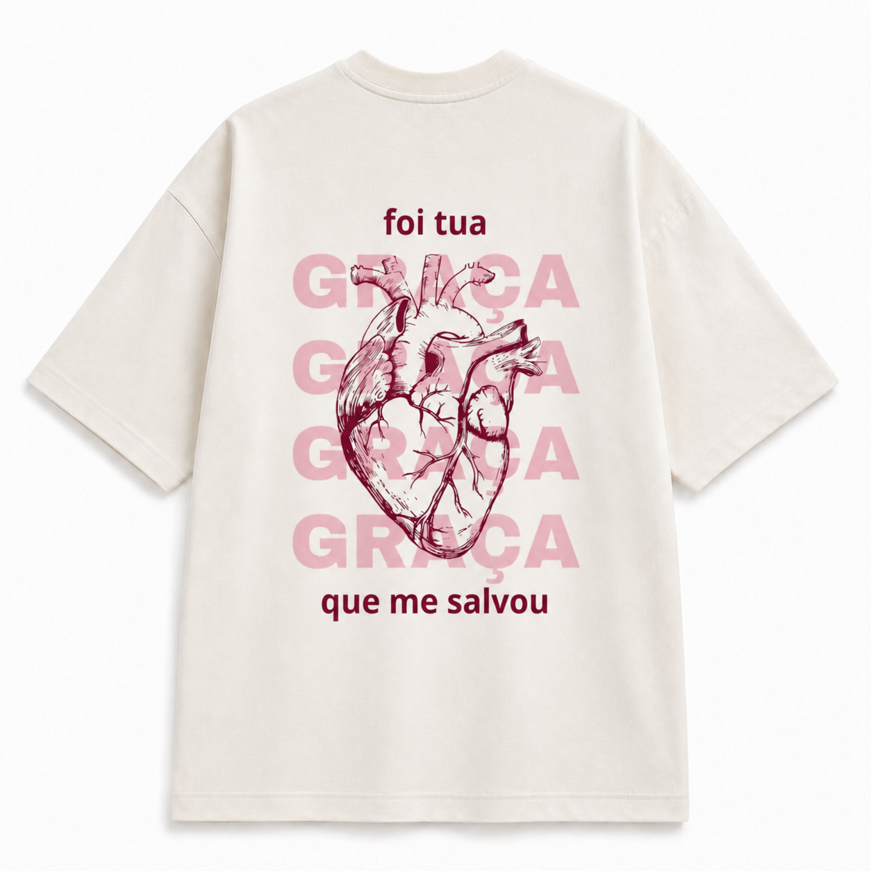 Oversized Efésios 2:8 - Off White
