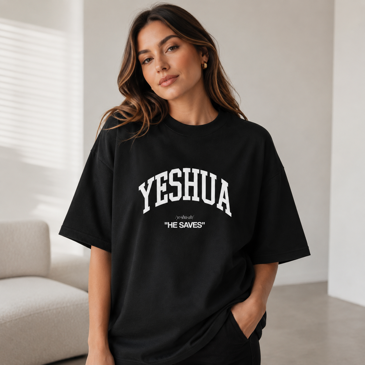 Oversized Yeshua - Preto