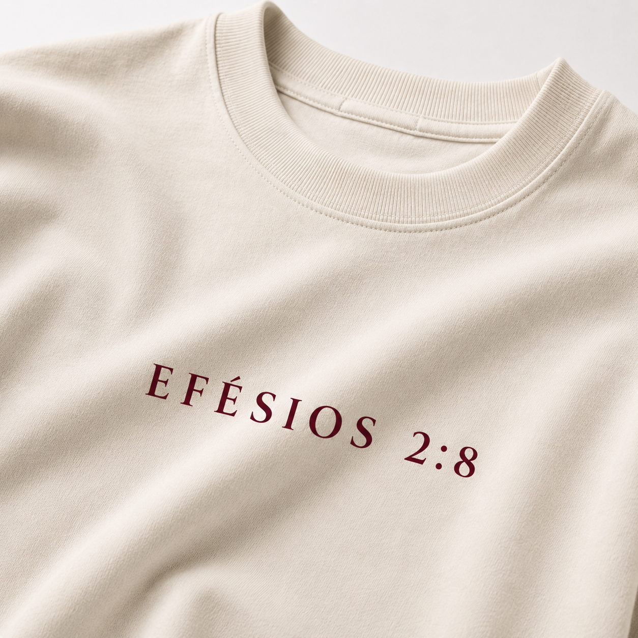 Oversized Efésios 2:8 - Off White