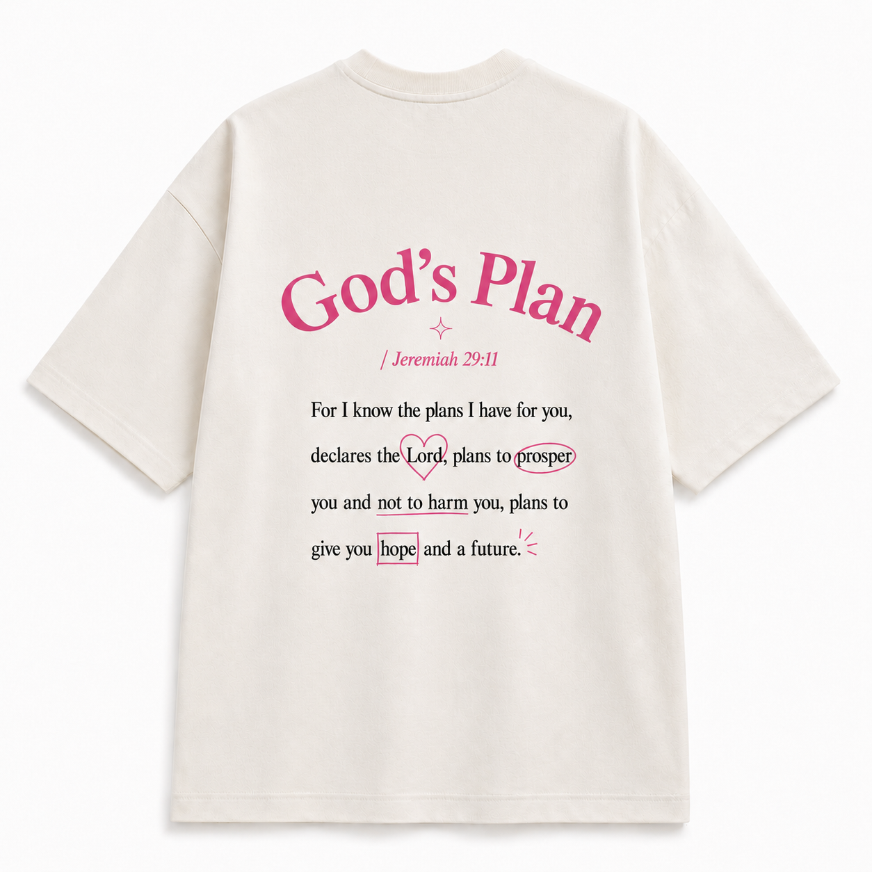 Oversized God's Plan - Off Withe