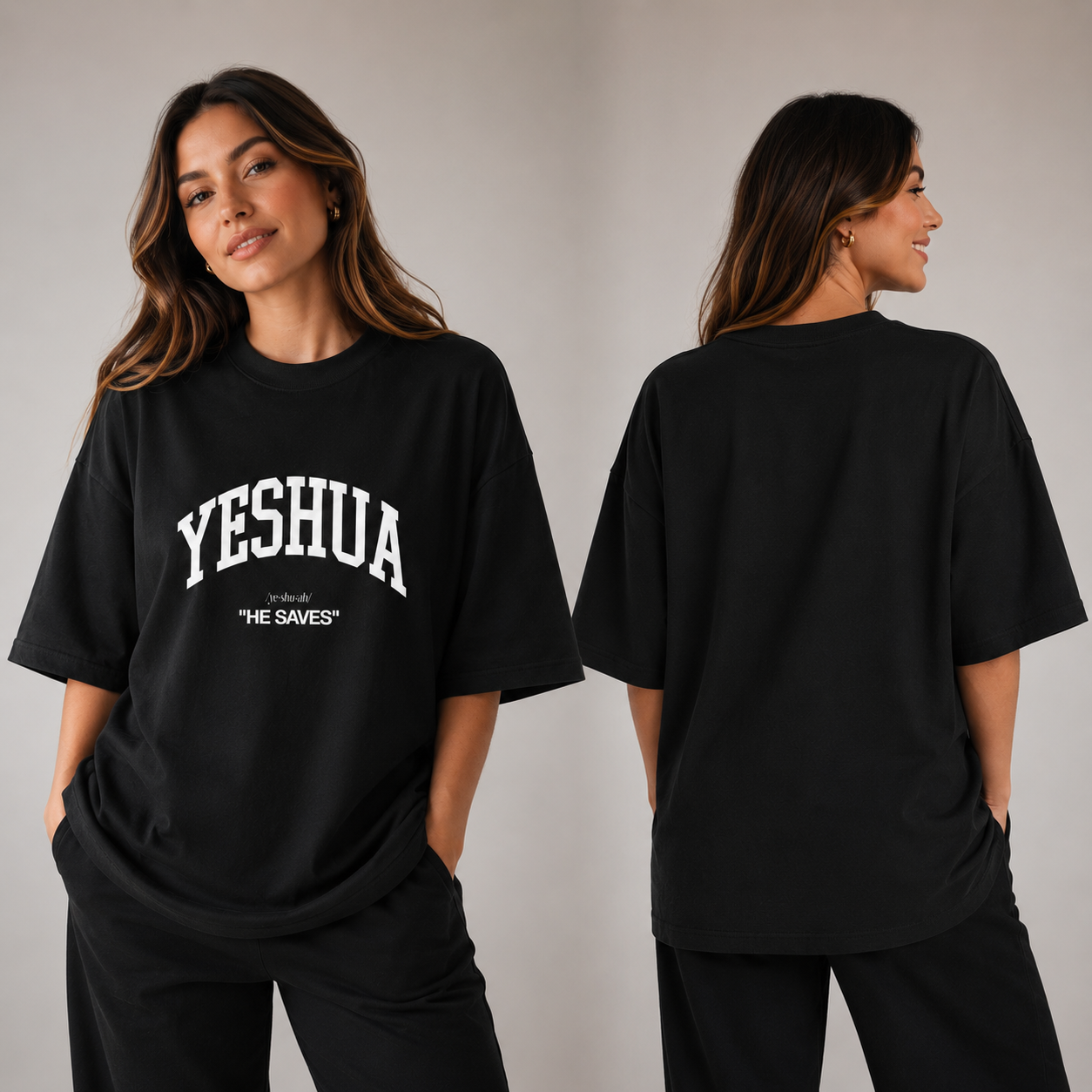 Oversized Yeshua - Preto