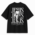 Oversized Jesus Saves - Preta