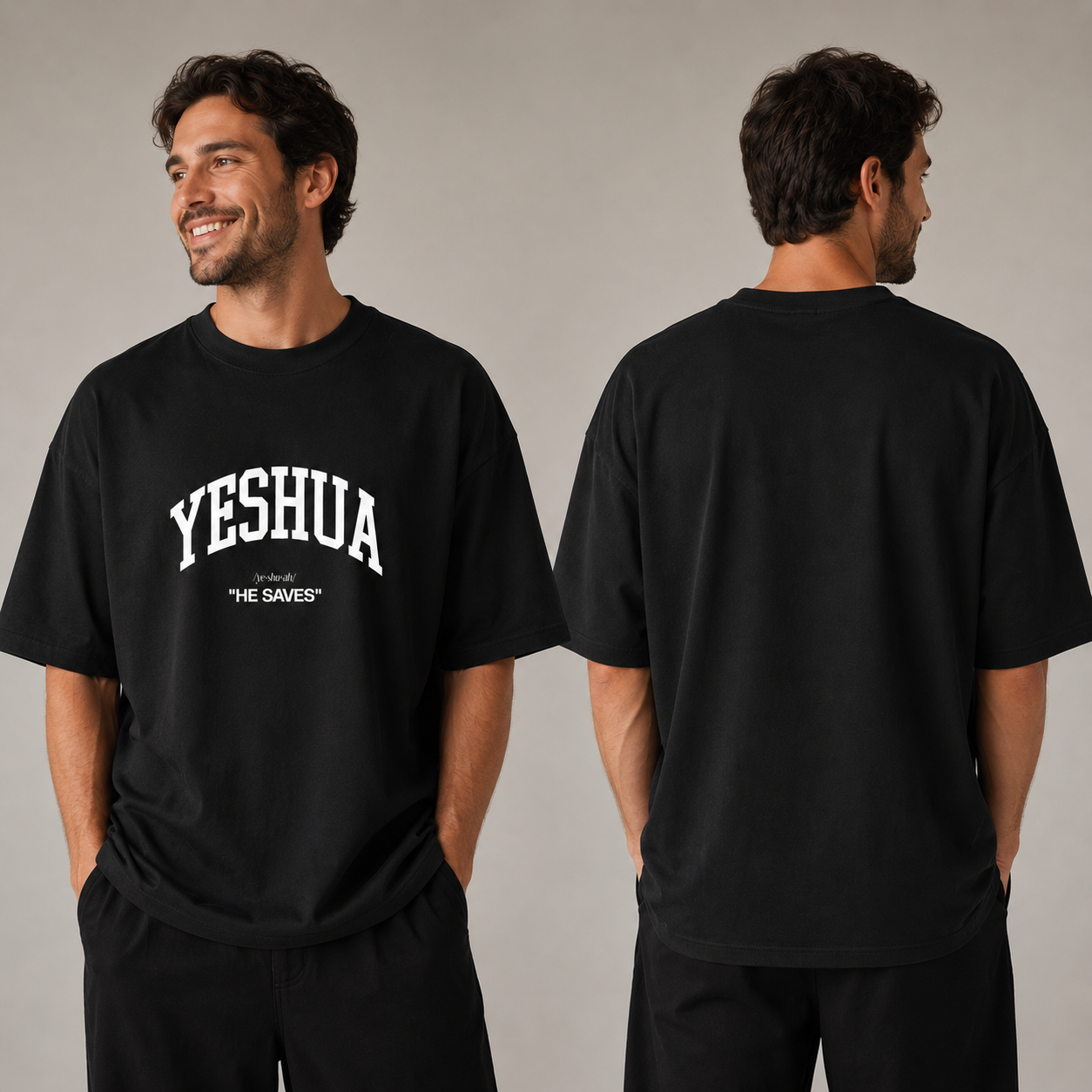 Oversized Yeshua - Preto