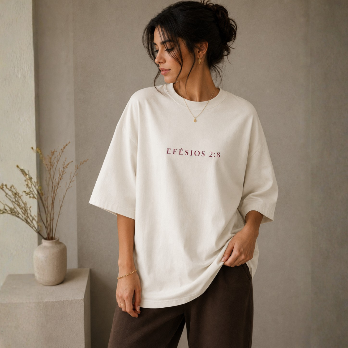 Oversized Off White Efésios 2:8