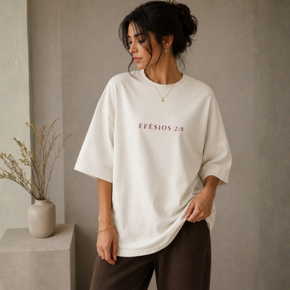 Oversized Off White Efésios 2:8