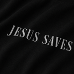Oversized Jesus Saves - Preta