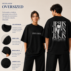 Oversized Jesus Saves - Preta