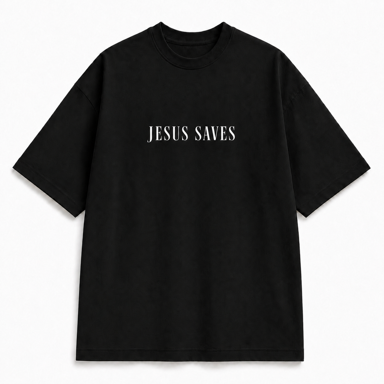 Oversized Jesus Saves - Preta