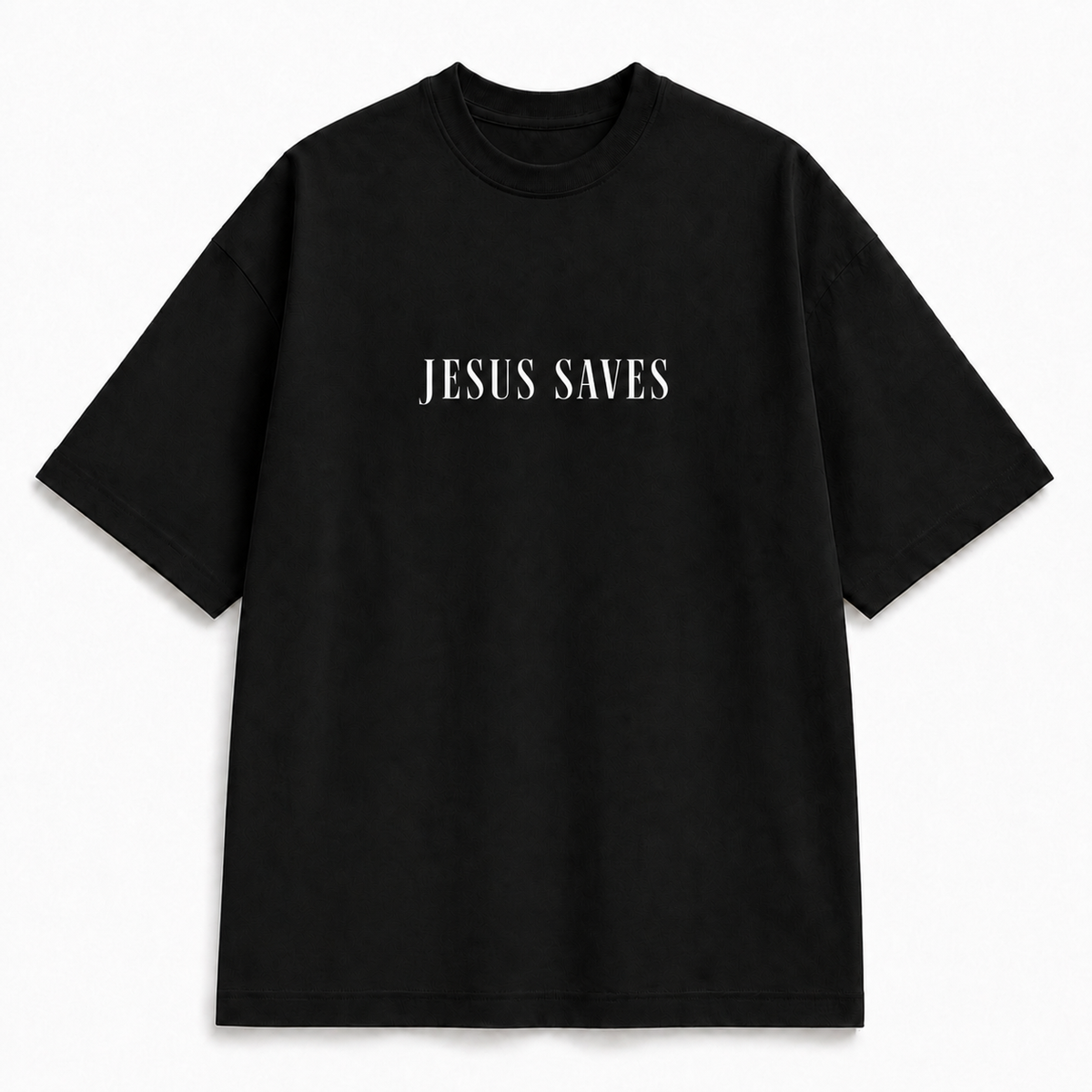 Oversized Jesus Saves - Preta