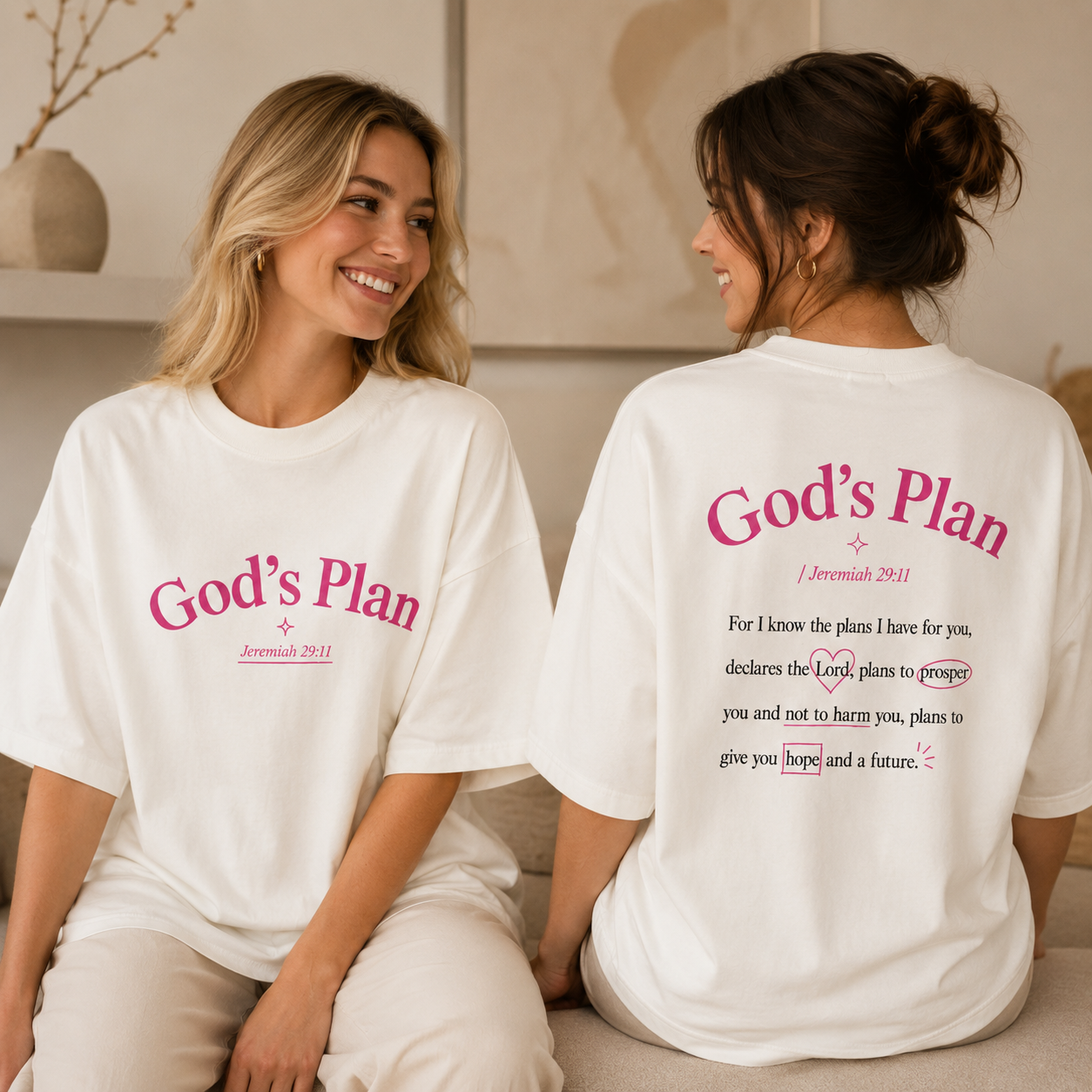 Oversized God's Plan - Off Withe