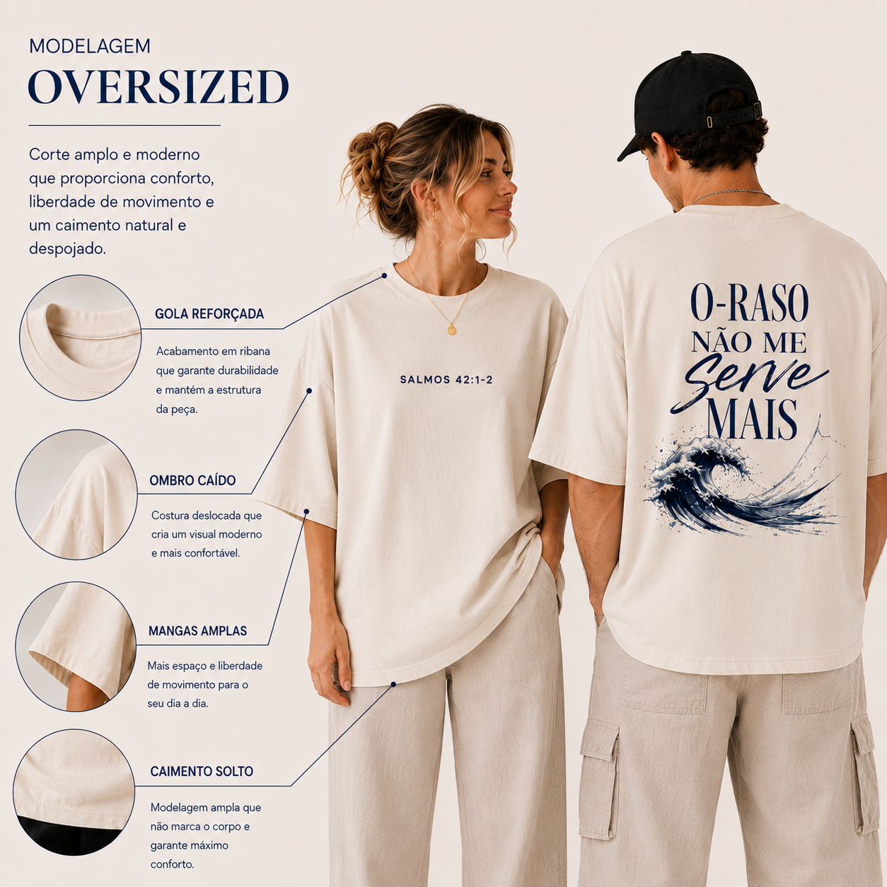 Oversized - O Raso Não Me Serve Mais - Off White